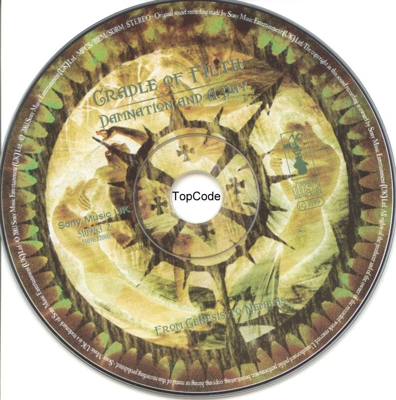 cradle of filth damnation and a day cd